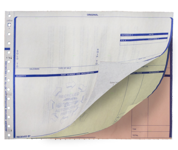 Hollander - Powerlink Invoice 3 Part w/Disclaimer - 1000 Per Box